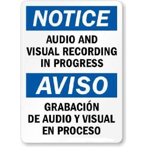 Surveillance Signs Image